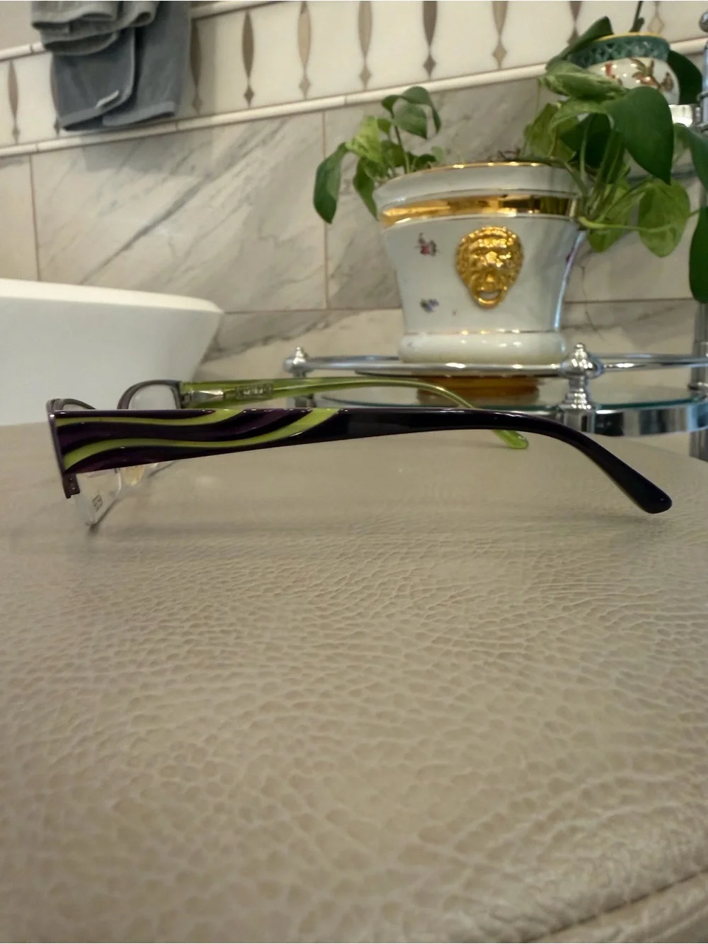 NWT Kensie daydream 52-17-135 Eyeglass Frames Green Purple